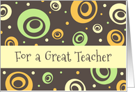 Teacher Appreciation...