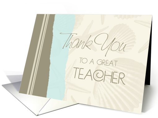 Teacher Appreciation Day - Seashells card (783941)