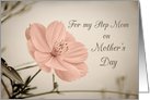 Happy Mother’s Day for Step Mom - Pink Flower card