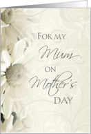 Happy Mother’s Day for Mum - White Floral card