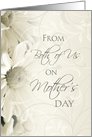 Happy Mother’s Day from Son & Daughter in Law - White Floral card