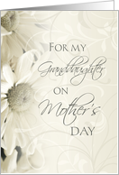 Happy Mother’s Day for Granddaughter - White Floral card