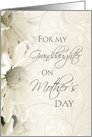 Happy Mother’s Day for Granddaughter - White Floral card