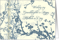 Happy Mother’s Day for Granddaughter - Blue Floral card