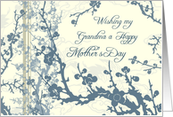 Happy Mother’s Day for Grandma - Blue Floral card