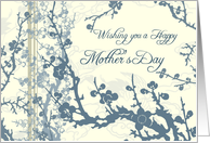 Happy Mother’s Day from Daughter and Son in Law- Blue Floral card