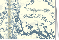 Happy Mother’s Day from Son and Daughter in Law- Blue Floral card