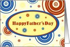 Happy Father’s Day from Daughter & Son in Law - Retro Circles card