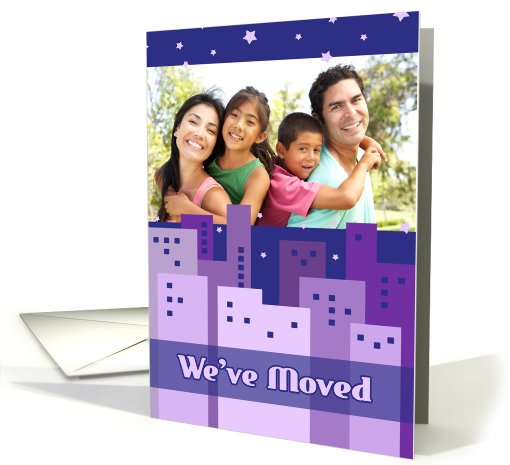 We've Moved Photo Card - City Stars card (835927)