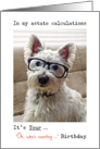 Westie’s Calculations, Oh, Who’s Counting How Many Birthdays card