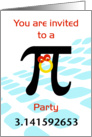 Pi Party Invitation, Geeks Unite! Bring A Pie card