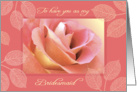 Soft Pink Rose, Honored to have you as my Bridesmaid card