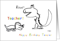 Happy Birthday, Greatest Teacher of them All card