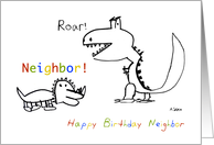 Happy Birthday, Greatest Neighbor of them All card