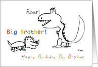 Happy Birthday, Greatest Big Brother of them All card