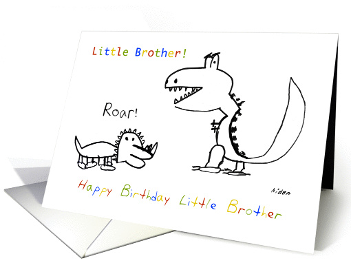 Happy Birthday, Greatest Little Brother of them All card (1068583)