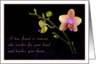 Thank You with a Friendship Orchid card