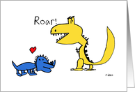 Your Dinosaur Special day, Roar card