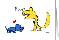 Celebrate Birthday in Style, Dinosaur Roar card