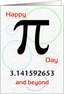 Happy Birthday, Celebrate in Style and Happy Pi Day! card