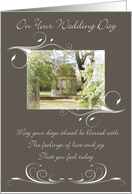 Congratulatiions On Your Wedding Day, Special Love, Gazebo card