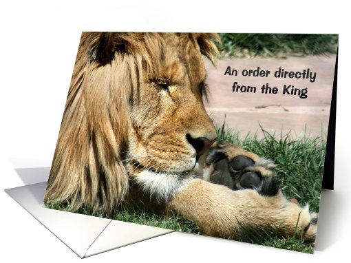 King's Orders card (436871)