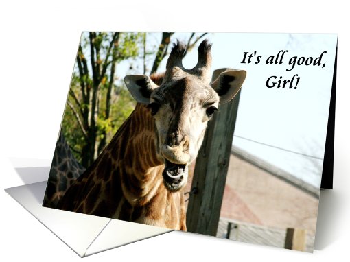 All Good Giraffe card (440703)