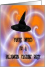 Halloween Party Invitation-Witch Hat card