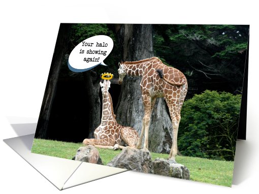 Thank You-Angel Giraffe card (497522)