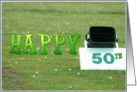 50th Birthday Golf card
