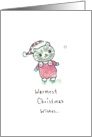 Tweedle Kitten n Snowflake card