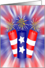 Trio of Firecrackers for the 4th of July card