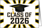 Class of 2026 Graduation Letterman Blank Inside card