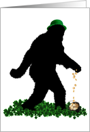 Lucky St Patrick’s Day Sasquatch card