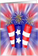 Trio of Firecrackers for the 4th of July card