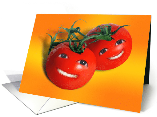 Sweet Smiling Cherry Tomatoes - Blank Inside card (1484464)