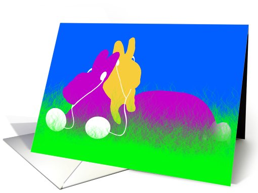 Musical Easter Bunnies card (582804)