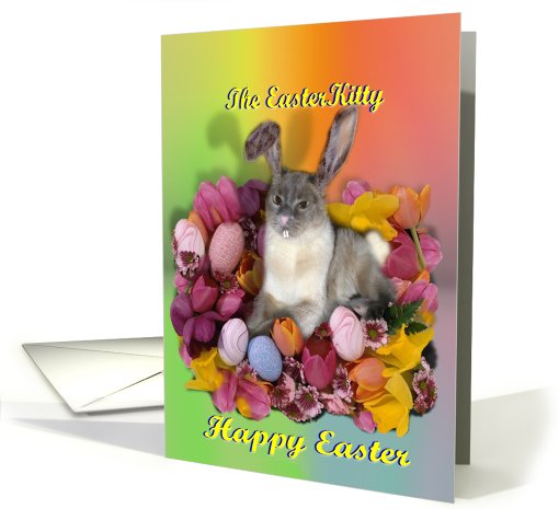 Easter Kitty card (582813)