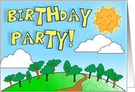 Birthday Party Invitation card