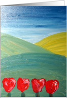 Tulips and Hills card