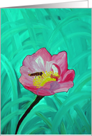 Bee on a flower card