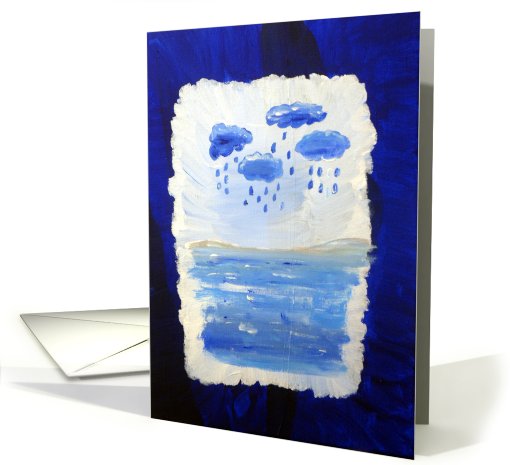 Rainy clouds card (443464)