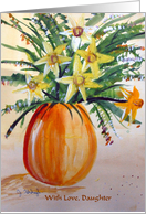 Vase of flowers card