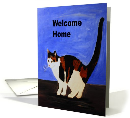 Black and White Cat card (452694)