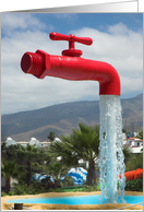 Tap in water park in Tenerife card