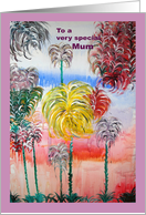 Palm Tree Art card