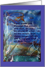Magic blue vines woods card