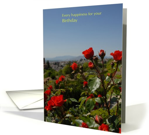Red Roses card (472547)