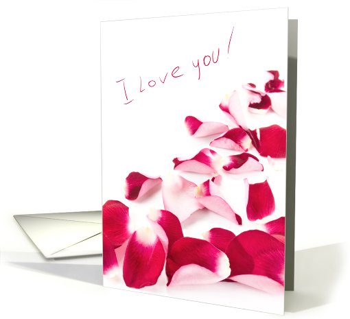 Rose petals card (439102)