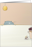 Cat and cake card